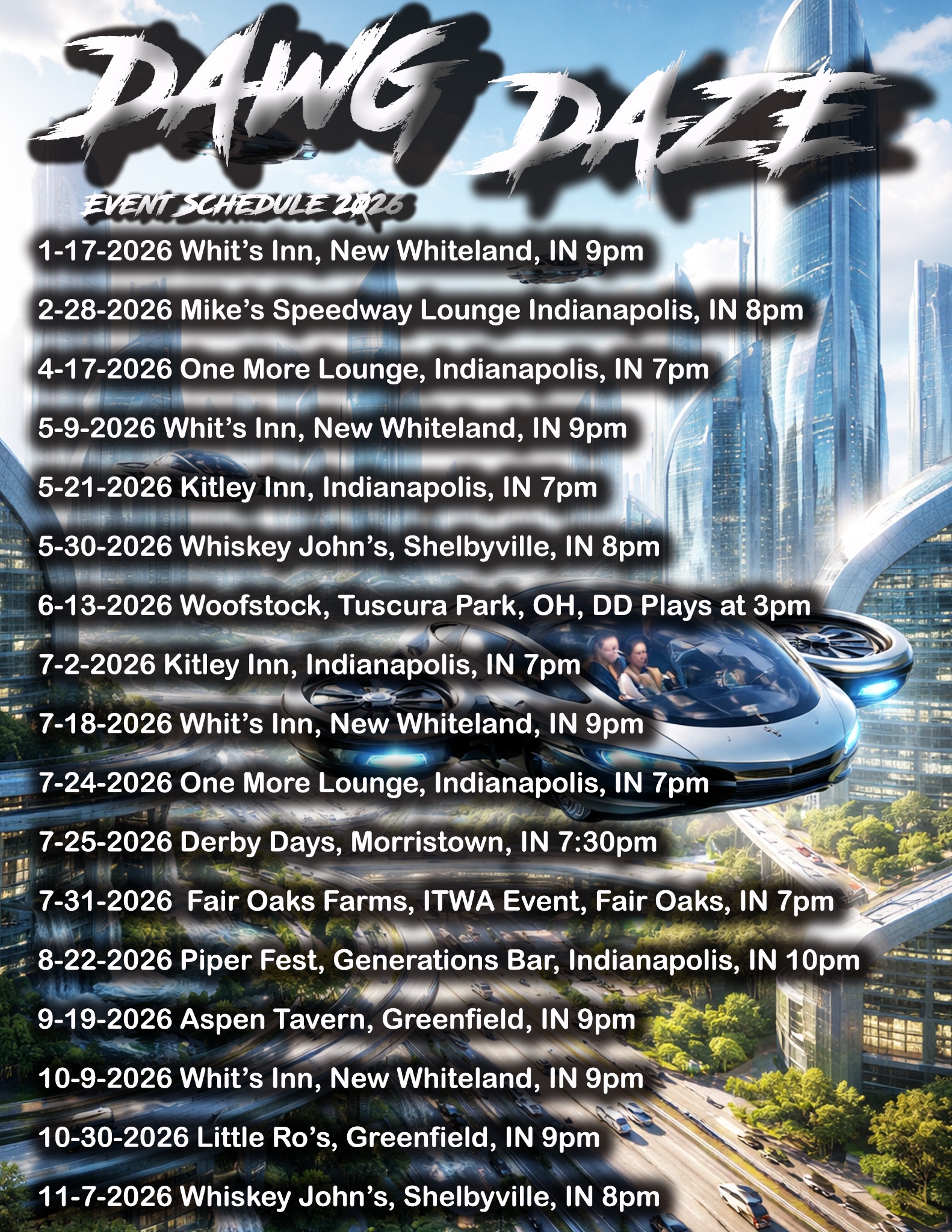 DAWG DAZE 2026 event schedule