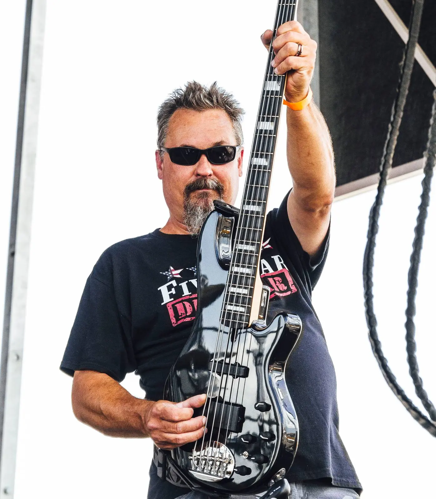 DAWG DAZE bassist performing